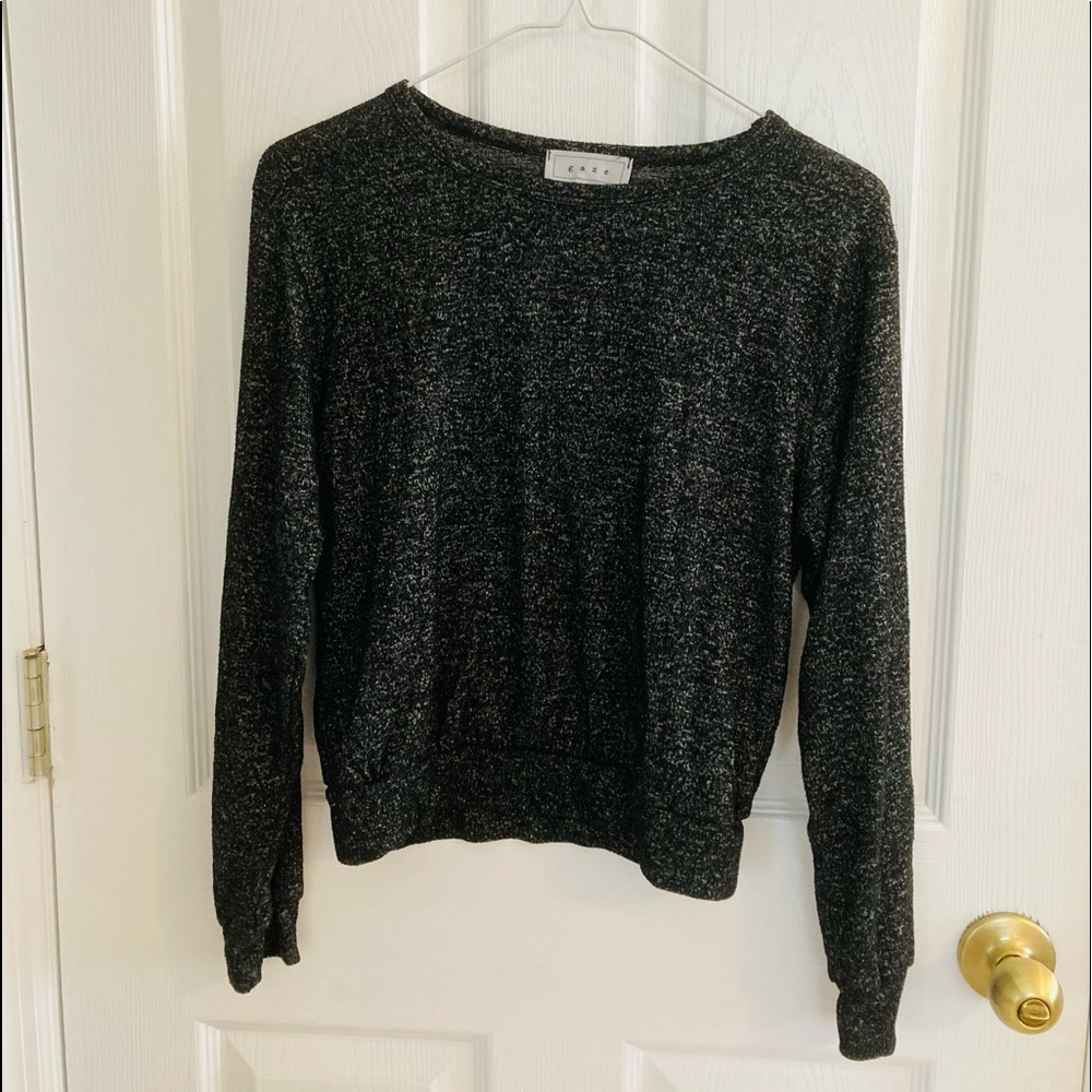 Black GAZE long sleeve shirt